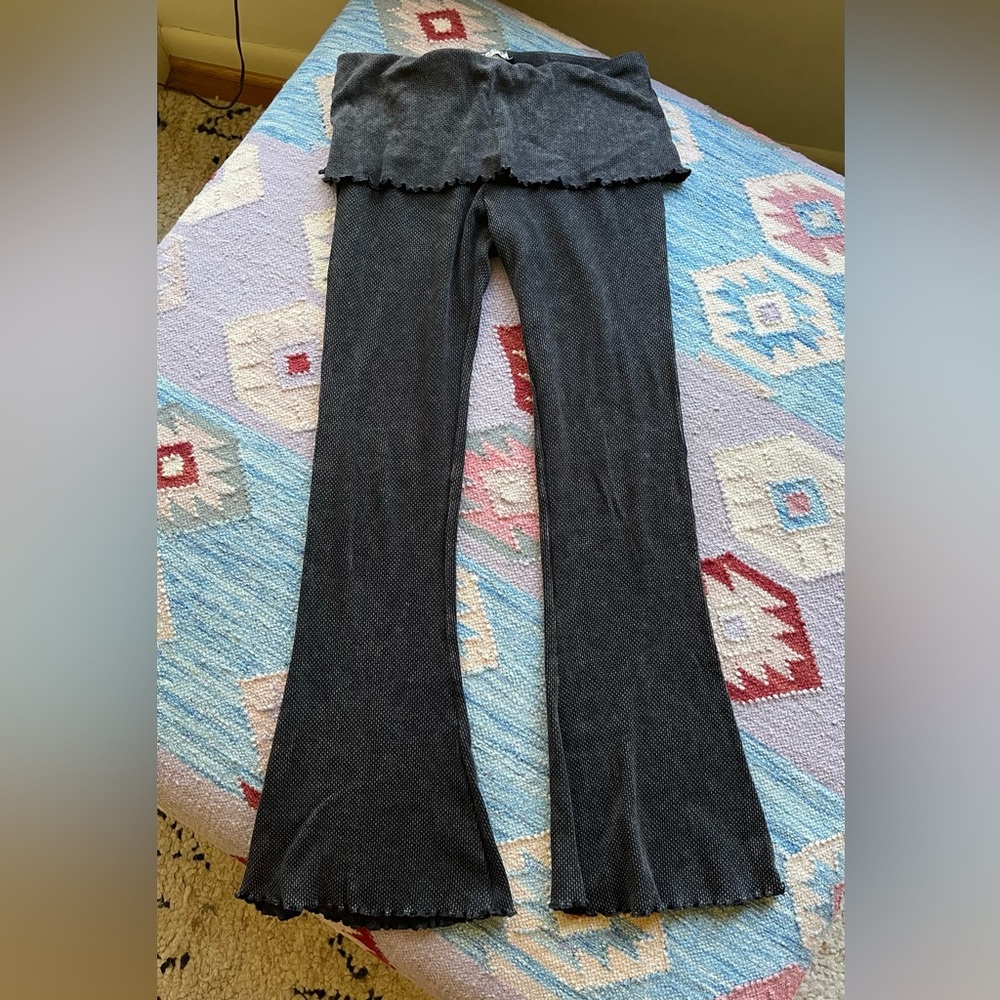 Free People Intimately-Roll Waist Flare Pants